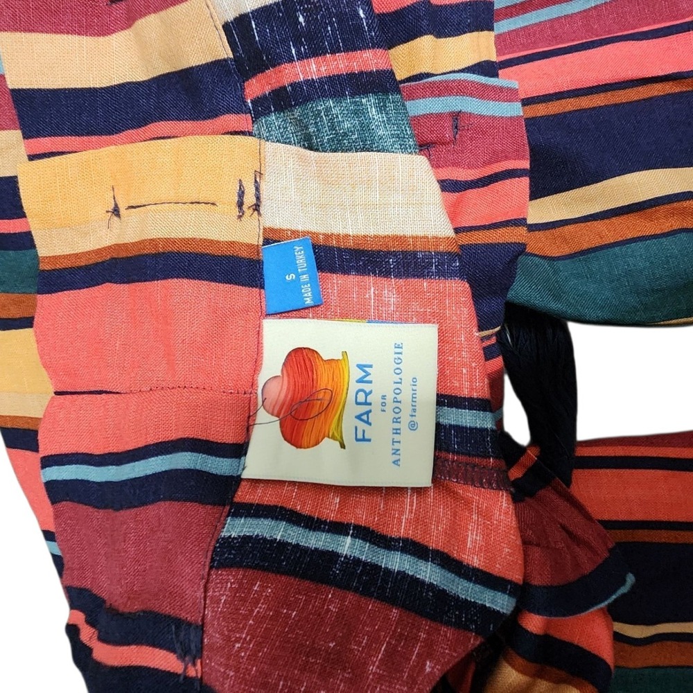 FARM Rio Multicolor Striped Wide Leg Pants - Picture 4 of 8